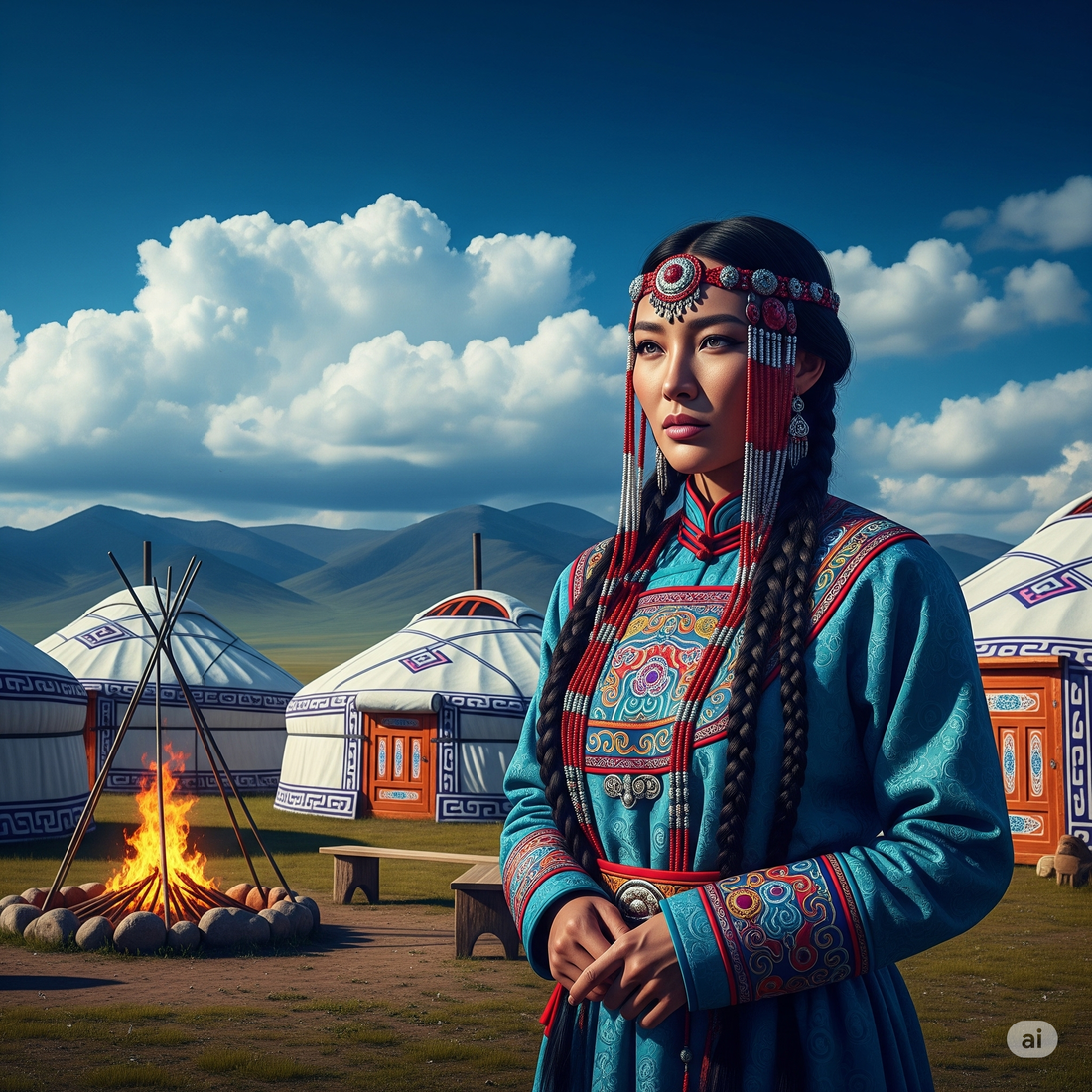 Channel the Power of Borte — The Mongolian Queen of Strength & Beauty