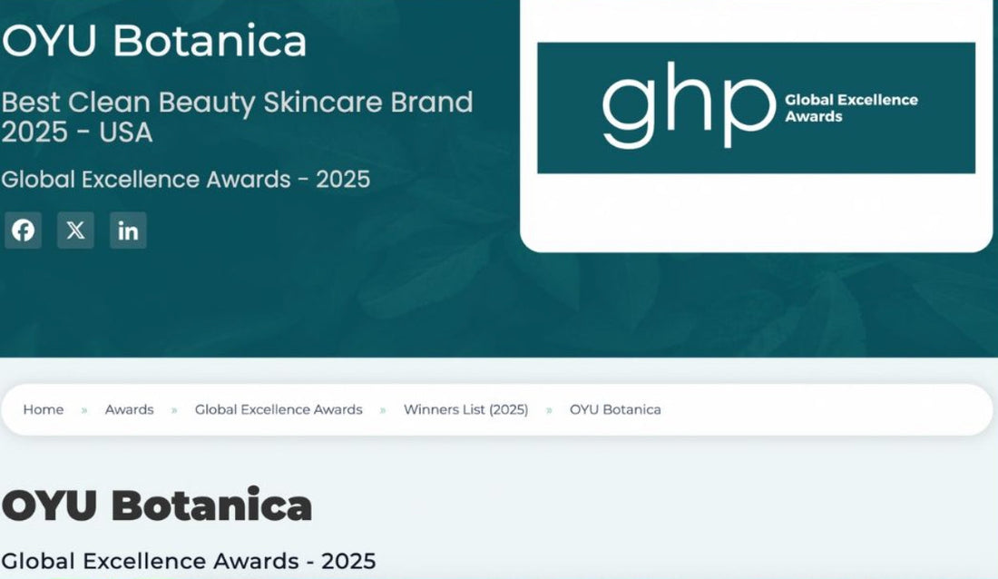 From Tradition to Triumph: OYU Botanica Honored as Best Clean Beauty Brand in the USA