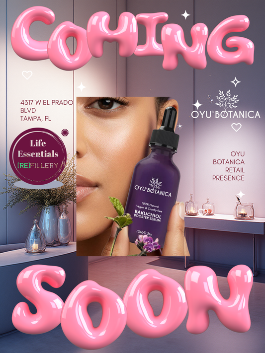 ✨ OYU Botanica Expands to Retail — Now Available at Life Essentials in Tampa, Florida! ✨