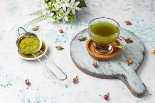 Green Tea and Other Botanicals in Calming Skincare Products