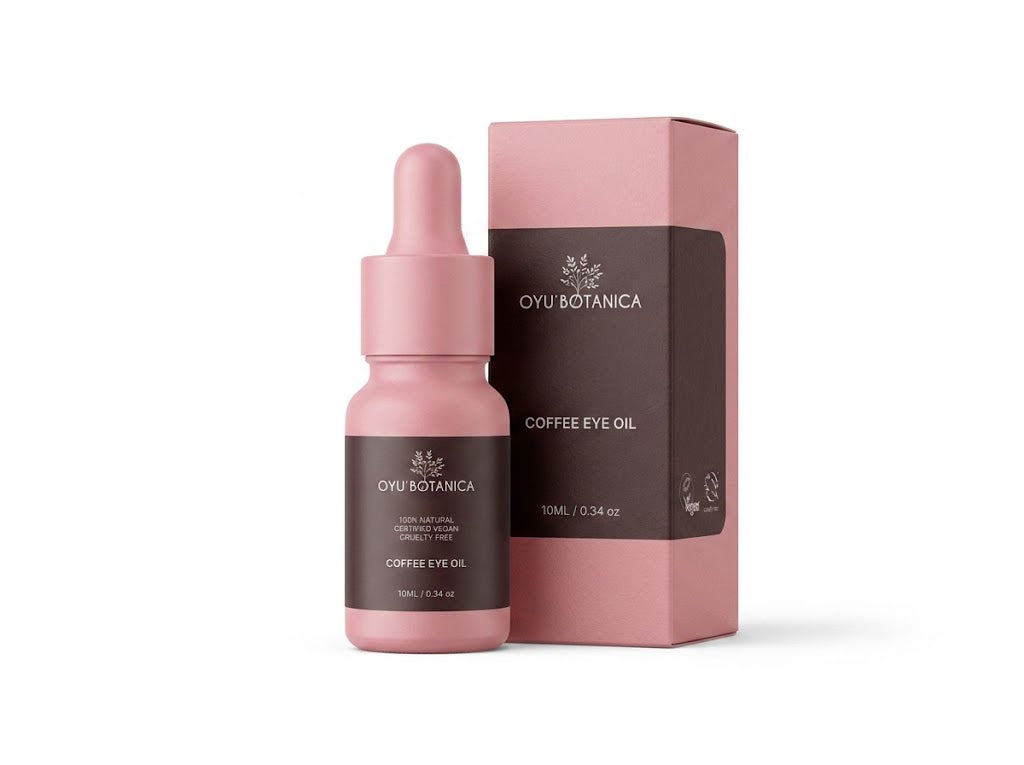 Organic Coffee Bean Oil Eye Treatment – Lightweight Under Eye Oil for Reducing Eye Puffiness