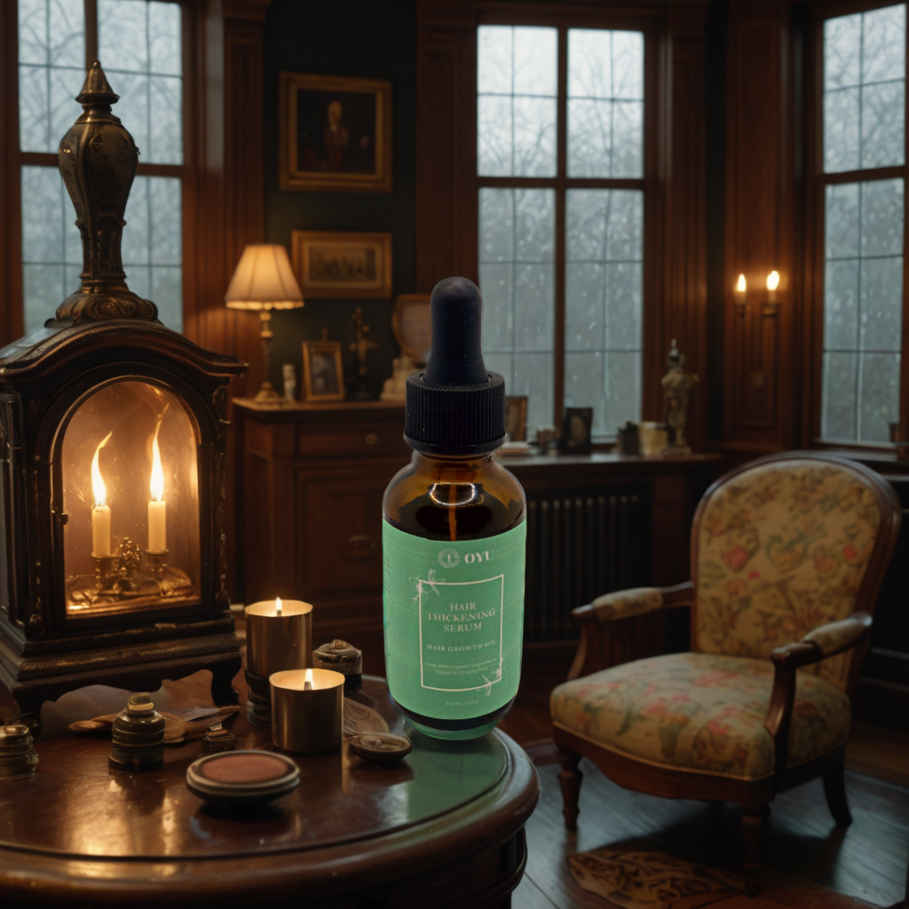 Natural Hair Thickening Oil: Amla, Argan & Nettle Leaf Extract for Lush Locks Oyu Cosmetics