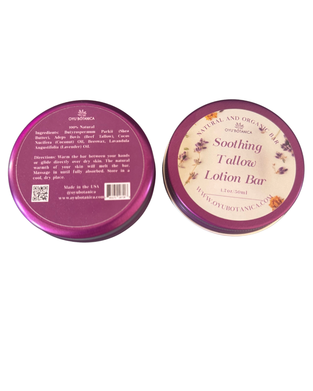 Handmade Beef Tallow Moisturizing Bar – Rich Butter Blend, Fast-Absorbing for Elbows & Feet