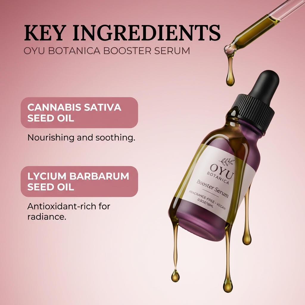 Sensitive Skin Booster Serum – Face Serum for Sensitive Skin with Hemp Seed Oil