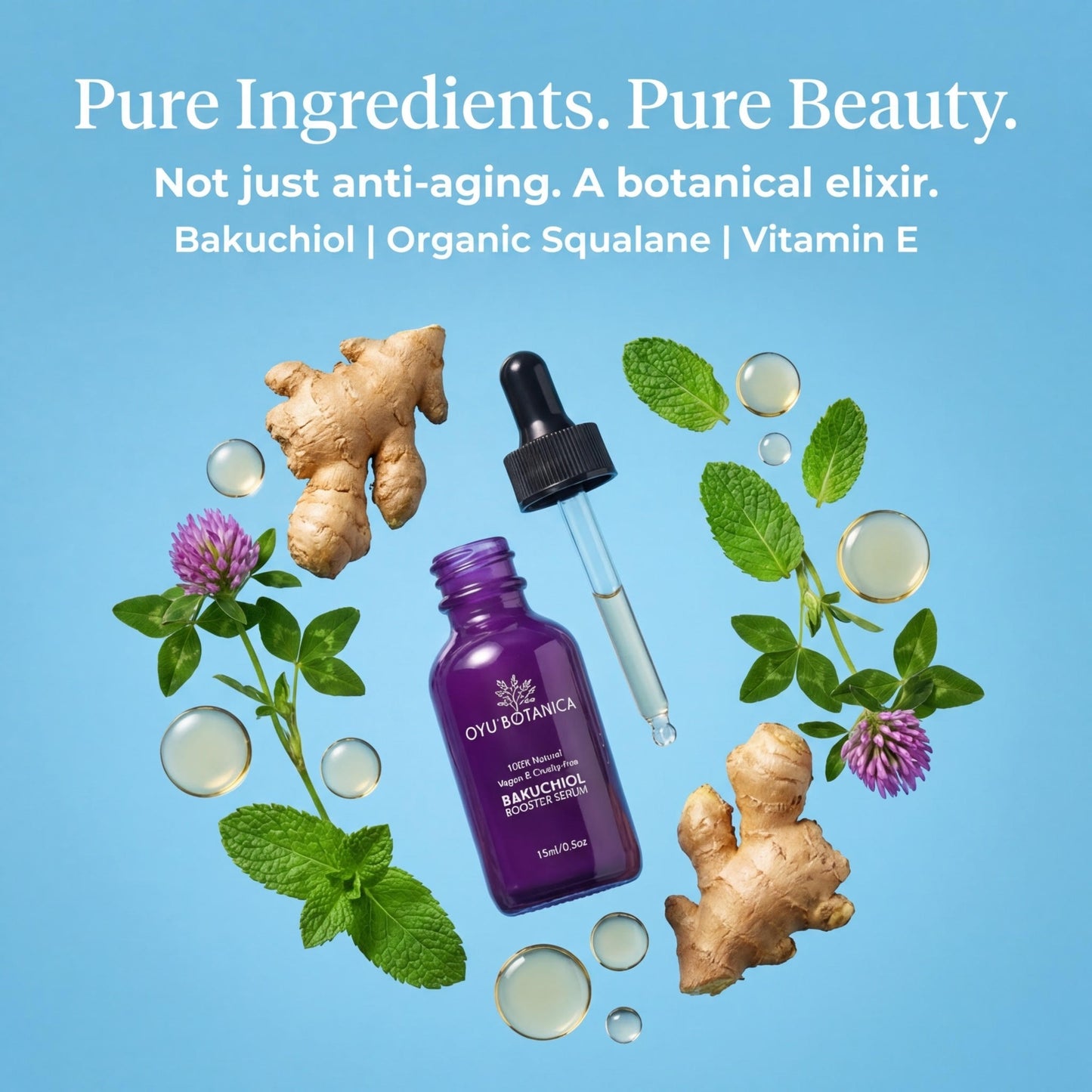 Bakuchiol Serum for Sensitive Skin - Gentle Retinol Alternative