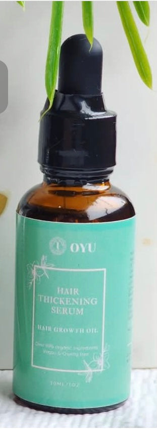 Natural Hair Thickening Oil: Amla, Argan & Nettle Leaf Extract for Lush Locks Oyu Cosmetics